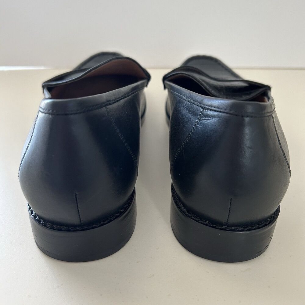 Vionic Waverly Croc Penny Loafers Shoes Womens Size 9.5 Black Leather Orthotic - Picture 6 of 10